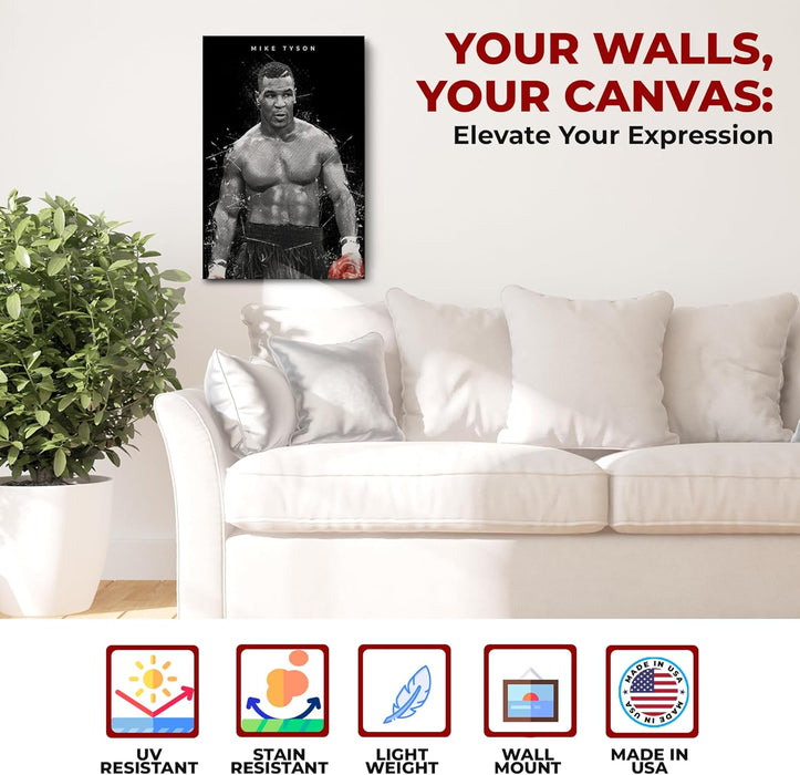 Mike Tyson Wall Canvas Set of 1 - for just $30.99! 