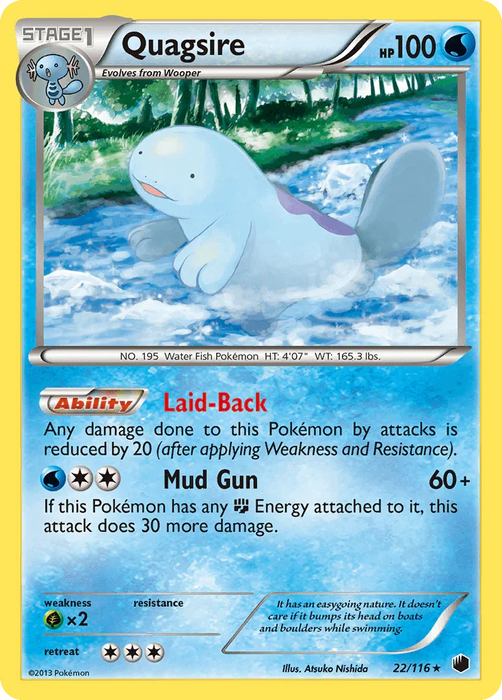 Quagsire (22/116) [Black & White: Plasma Freeze] - for just $1.75! 