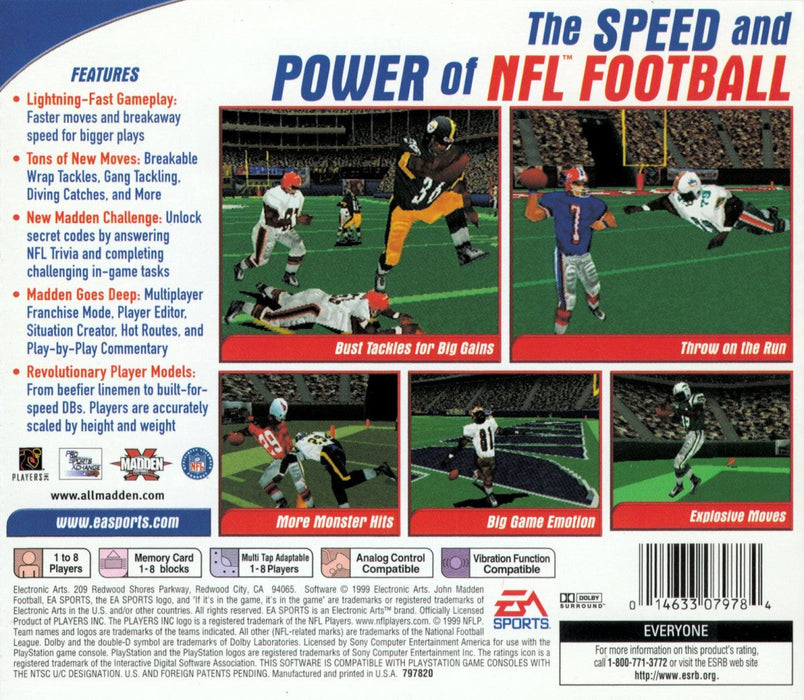 Madden NFL 2000 – PlayStation 1 (PS1) - for just $6.99! 
