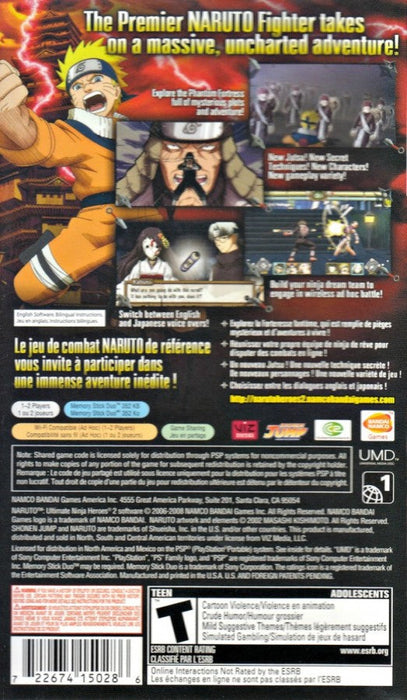 Naruto Ultimate Ninja Heroes 2: The Phantom Fortress – PlayStation Portable (PSP) - for just $0! 