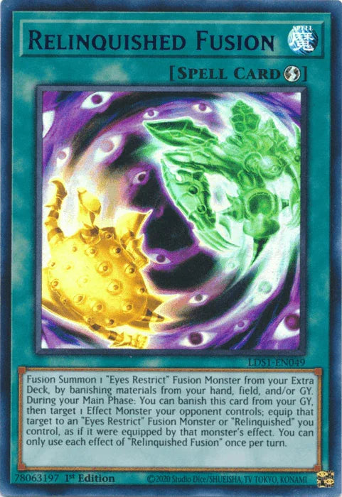 Relinquished Fusion (Purple) [LDS1-EN049] Ultra Rare - for just $0.70! 