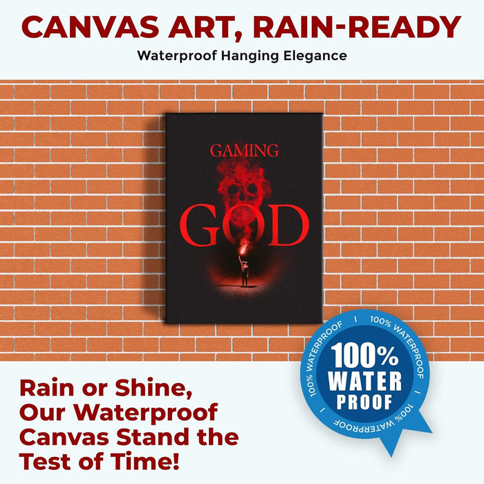 Gaming God Wall Canvas Set of 1 - for just $30.99! 