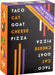 Taco Cat Goat Cheese Pizza: Halloween Edition - for just $10! 