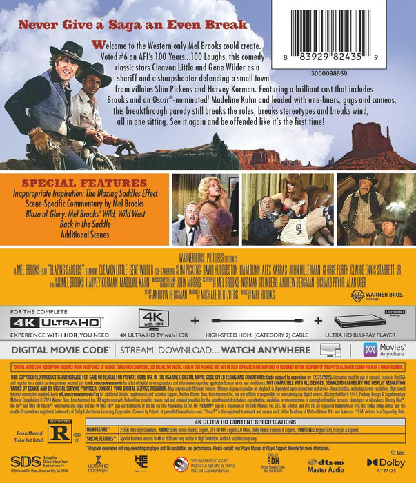 Blazing Saddles (4K Ultra HD + Digital) - for just $26.99! 