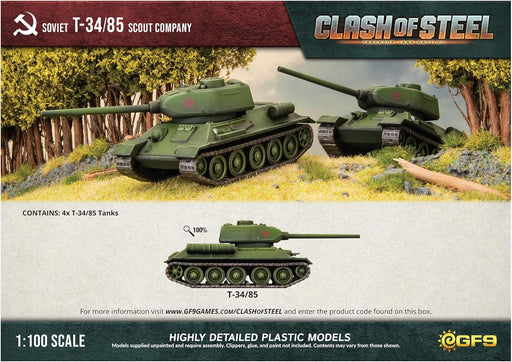 Clash of Steel - Soviet: T-34/85 Scout Company - for just $30! 