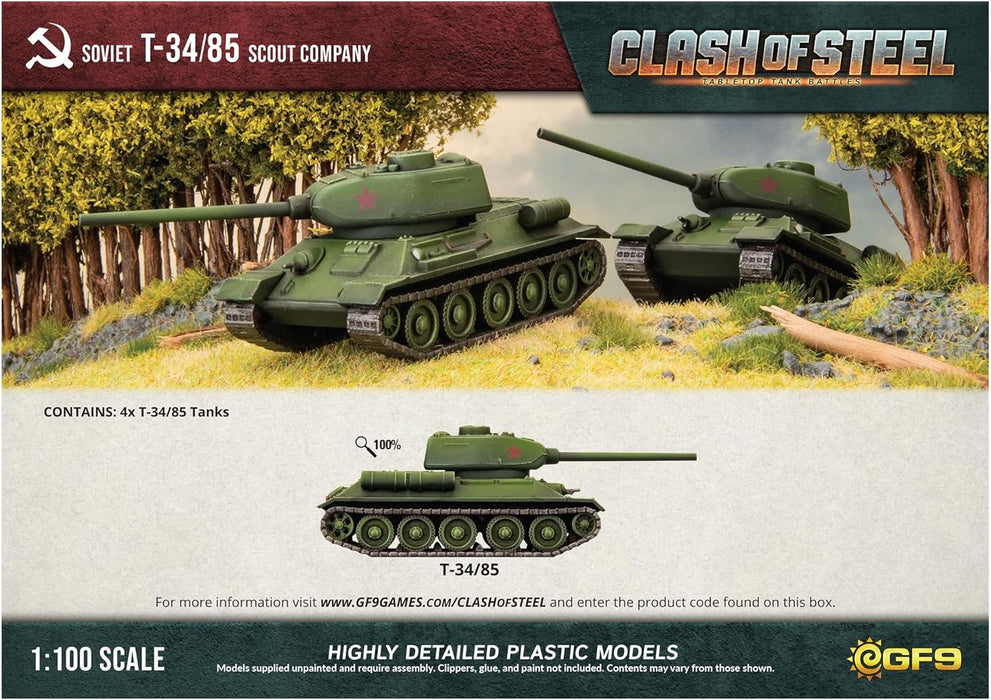 Clash of Steel - Soviet: T-34/85 Scout Company - for just $30! 