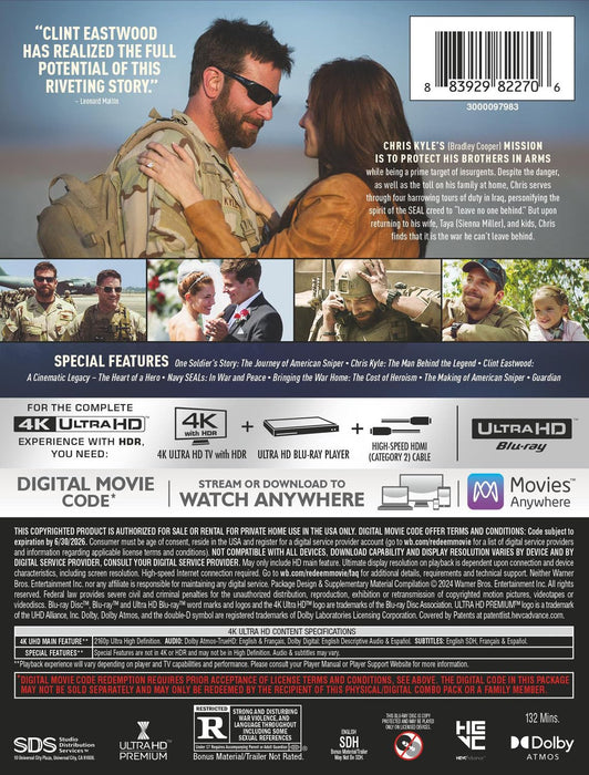 American Sniper Steelbook (4K Ultra HD + Digital) - for just $34.99! 