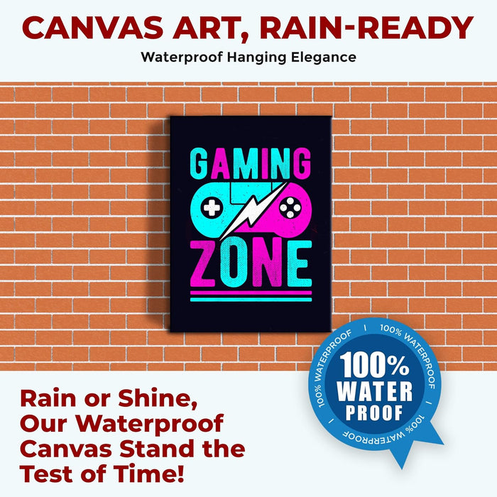 Gaming Zone Wall Canvas Set of 1 - for just $30.99! 