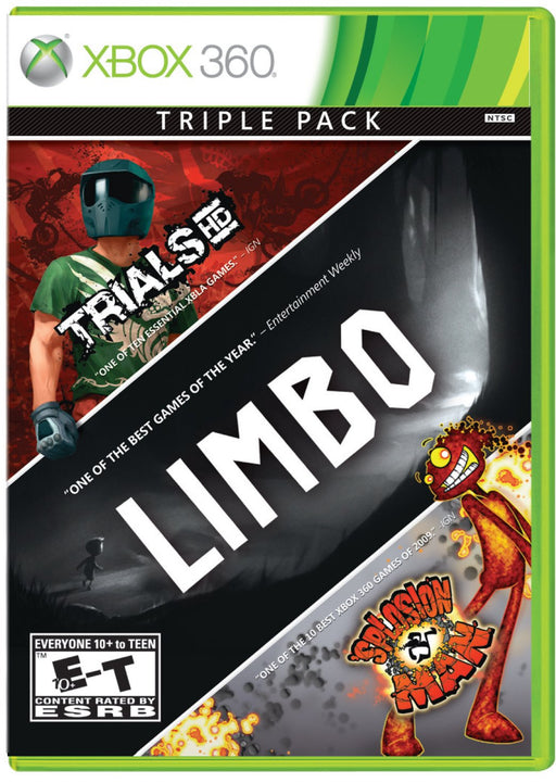 Triple Pack: Limbo, Trials HD, Splosion Man (Xbox 360) - for just $0! 