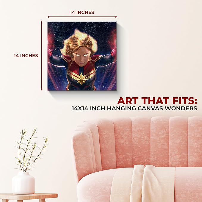 Captain Marvel Wall Canvas Set of 1 - for just $30.99! 
