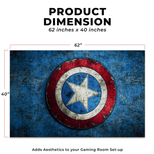 Captain America Shield Decor Rug- 62x40 inches - for just $44.99! 