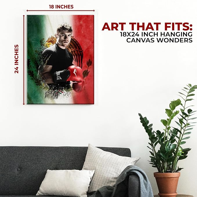 Canelo Alvarez Wall Canvas Set of 1 - for just $30.99! 