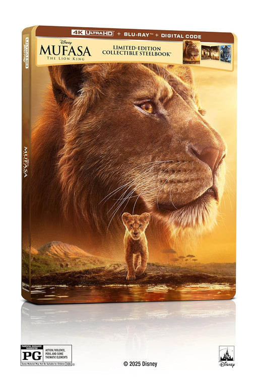 Mufasa: The Lion King - 4K UHD/BD Combo + Digital + Steelbook - for just $50.99! 
