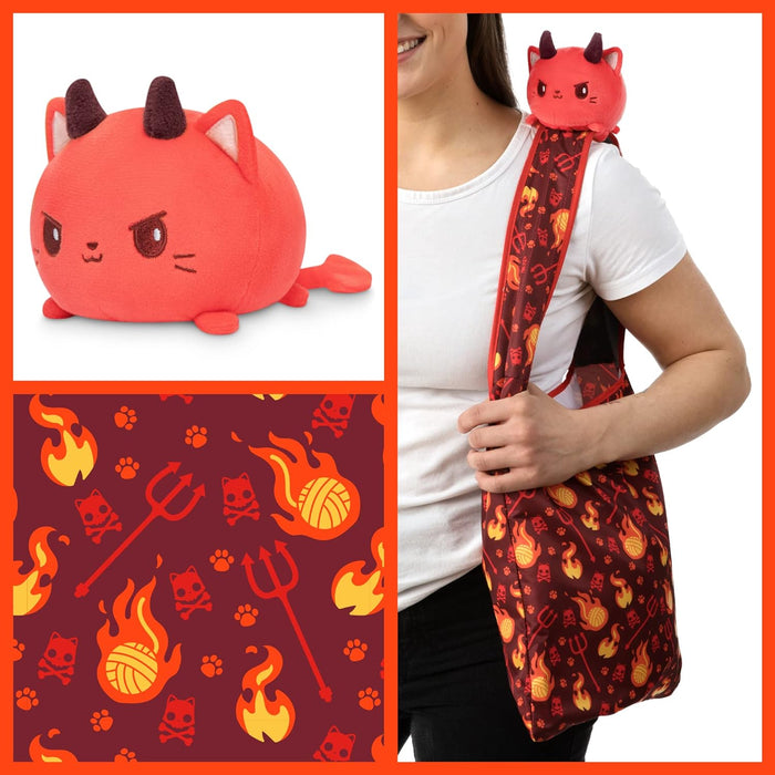 TeeTurtle Plushie Tote Bag: Devilish Kitty - for just $23.99! 