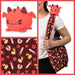 TeeTurtle Plushie Tote Bag: Red Dragon - for just $23.99! 