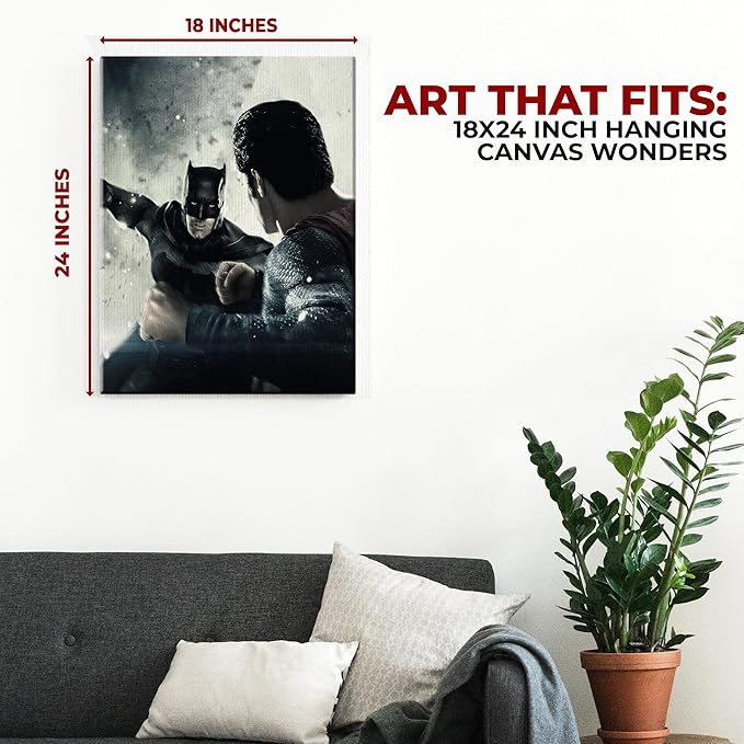 Batman vs Superman Wall Canvas - for just $30.99! 