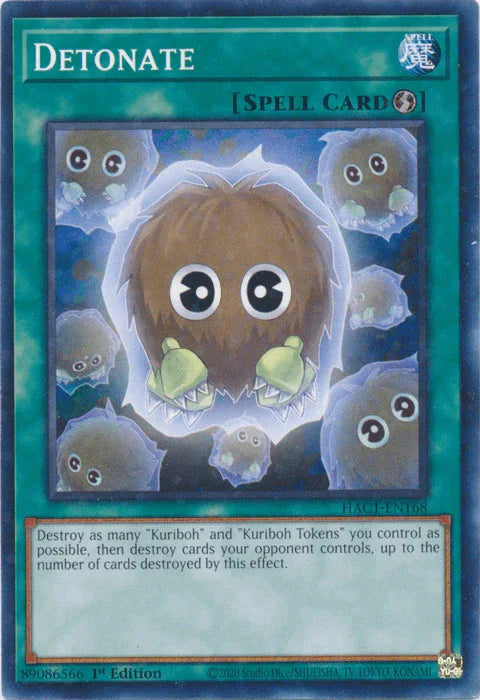 Detonate (Duel Terminal) [HAC1-EN168] Common - for just $0.15! 