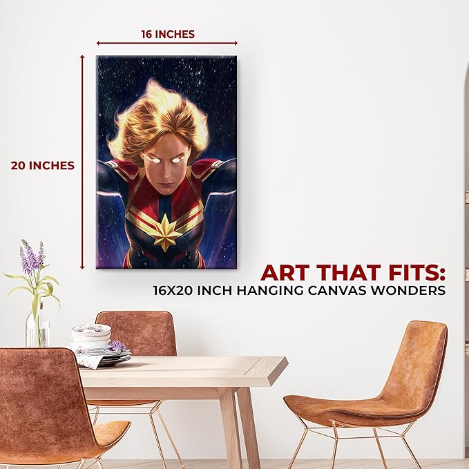 Captain Marvel Wall Canvas Set of 1 - for just $30.99! 