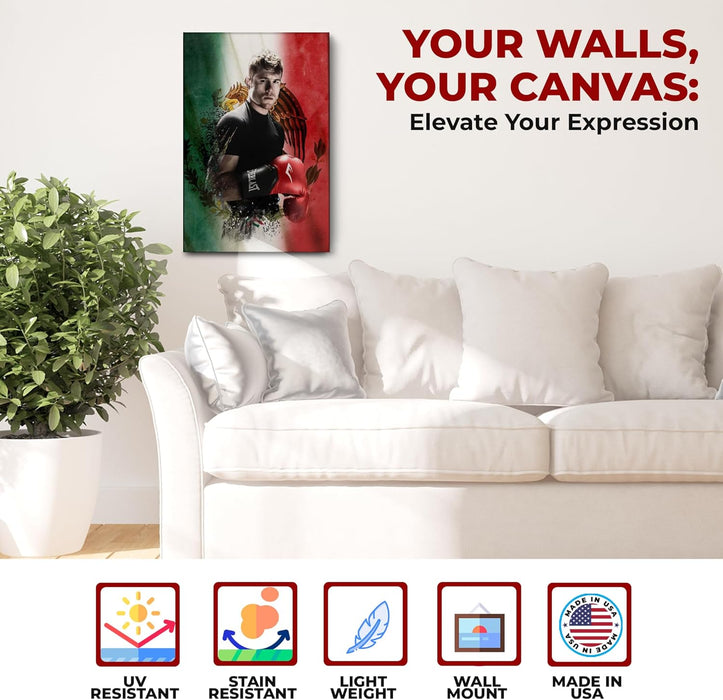 Canelo Alvarez Wall Canvas Set of 1 - for just $30.99! 