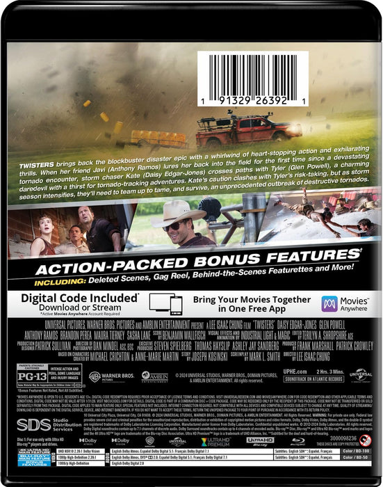 Twisters - Collector's Edition [4K Ultra HD + Blu-ray + Digital] - for just $31.99! 