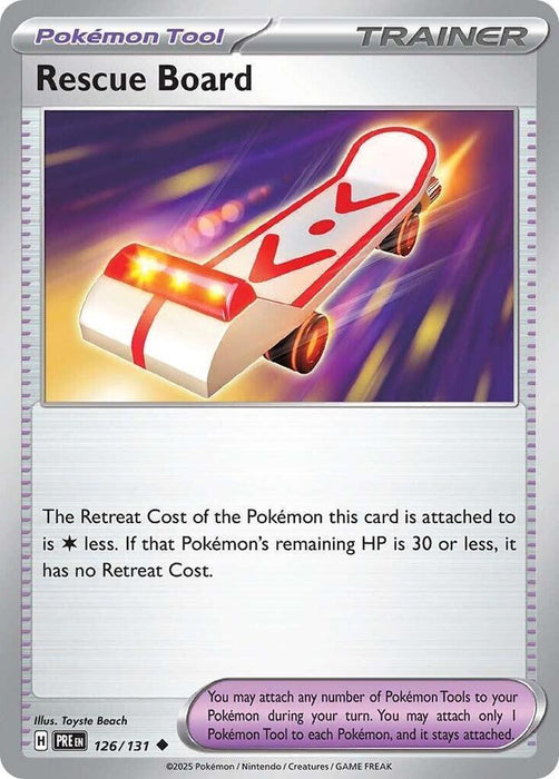 Rescue Board (126/131) [Scarlet & Violet: Prismatic Evolutions] - for just $0.10! 
