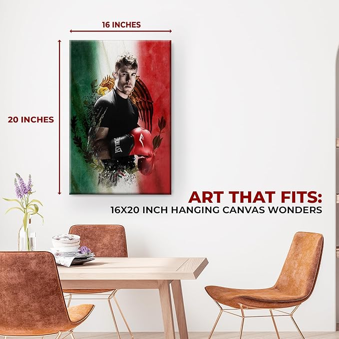Canelo Alvarez Wall Canvas Set of 1 - for just $30.99! 