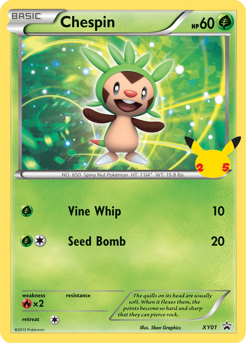 Chespin (XY01) [First Partner Pack] - for just $0.70! 