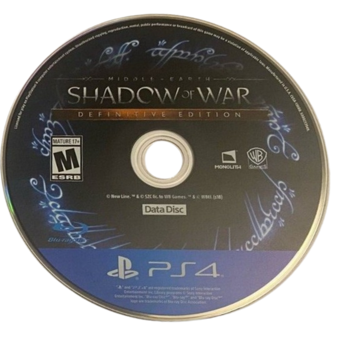 Middle Earth: Shadow of War [Definitive Edition] – PlayStation 4 (PS4) - for just $14.99! 