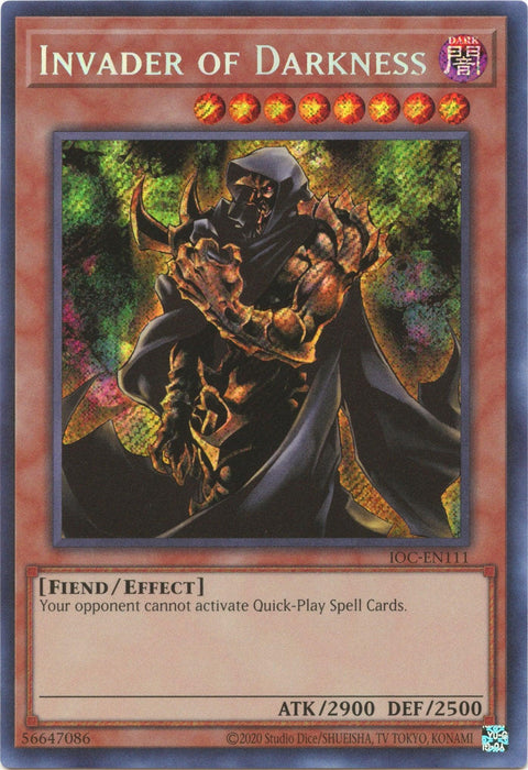 Invader of Darkness (25th Anniversary) [IOC-EN111] Secret Rare - for just $2.45! 