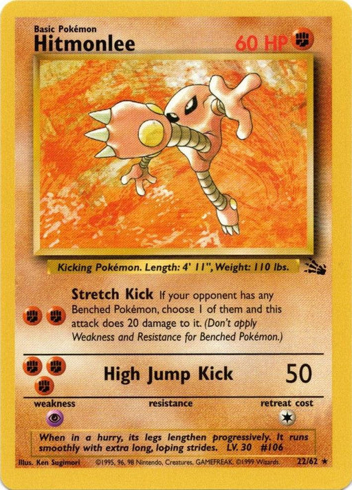 Hitmonlee (22/62) [Fossil Unlimited] - for just $2.15! 