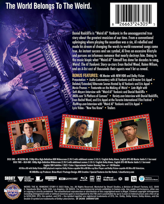 Weird: The Al Yankovic Story - Limited Edition Steelbook [4K Ultra HD + Blu-ray] - for just $34.99! 