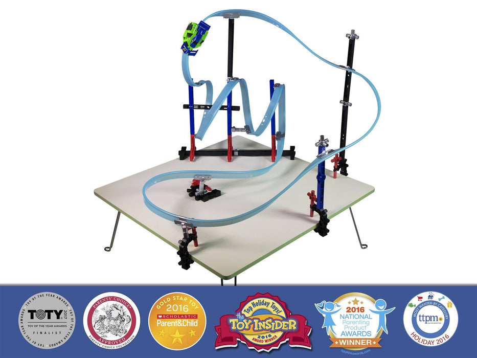 Lionel Trains | Mega Tracks - Corkscrew Chaos | Green Engine train set - for just $59.99! 