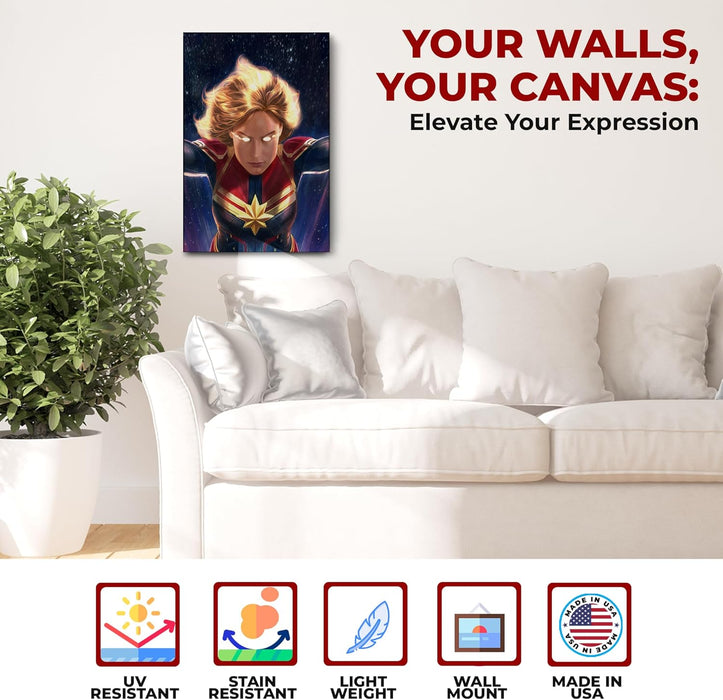 Captain Marvel Wall Canvas Set of 1 - for just $30.99! 