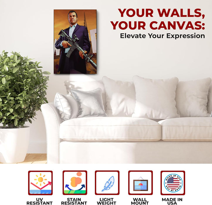 Grand Theft Auto Wall Canvas Set of 1 - for just $30.99! 
