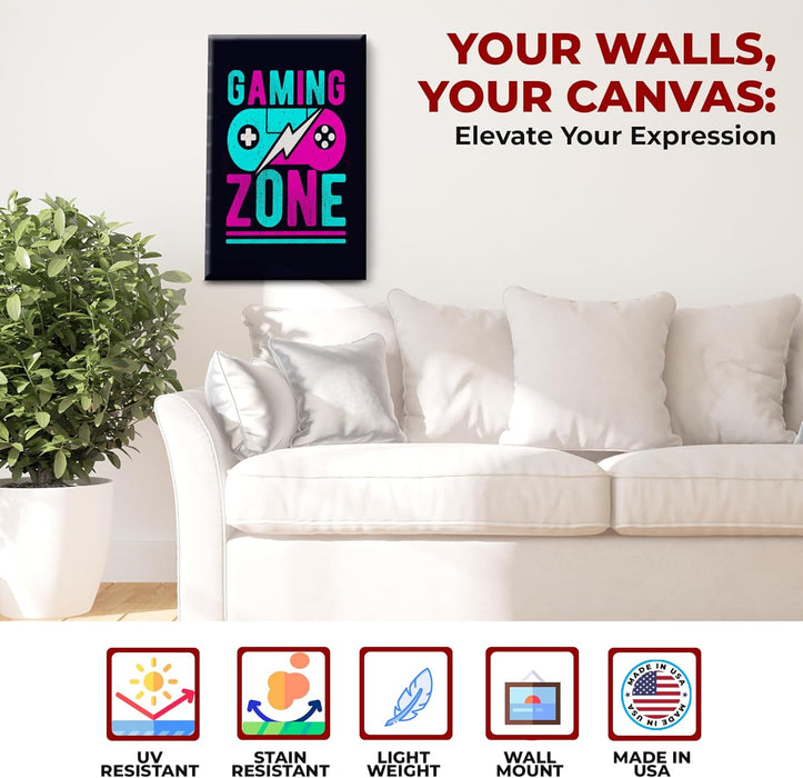Gaming Zone Wall Canvas Set of 1 - for just $30.99! 