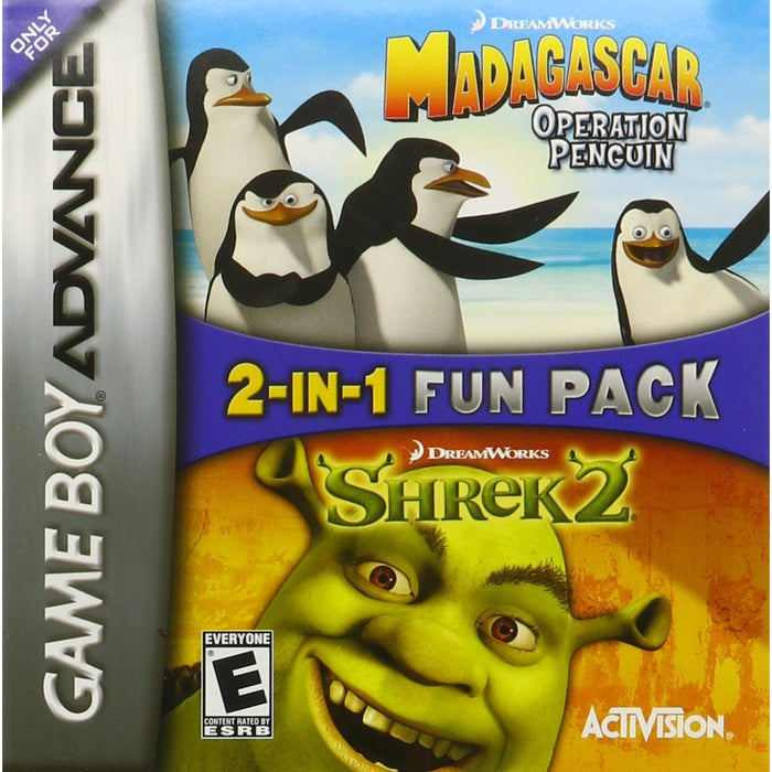 Madagascar Operation Penguin and Shrek 2 (Gameboy Advance) - Just $0! Shop now at Retro Gaming of Denver