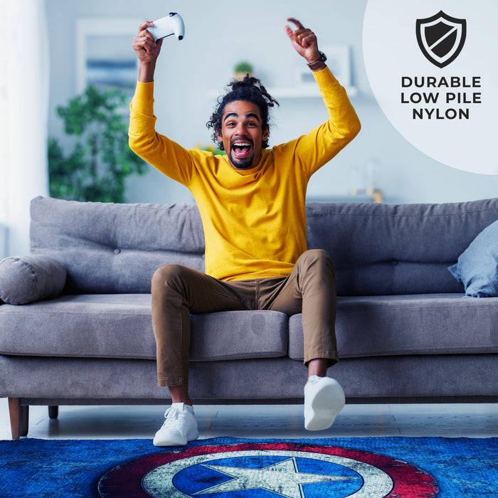 Captain America Shield Decor Rug- 62x40 inches - for just $44.99! 