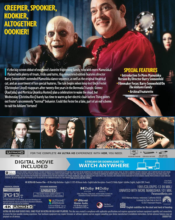 THE ADDAMS FAMILY - WITH MORE MAMUSHKA! [4K UHD] - for just $27.82! 