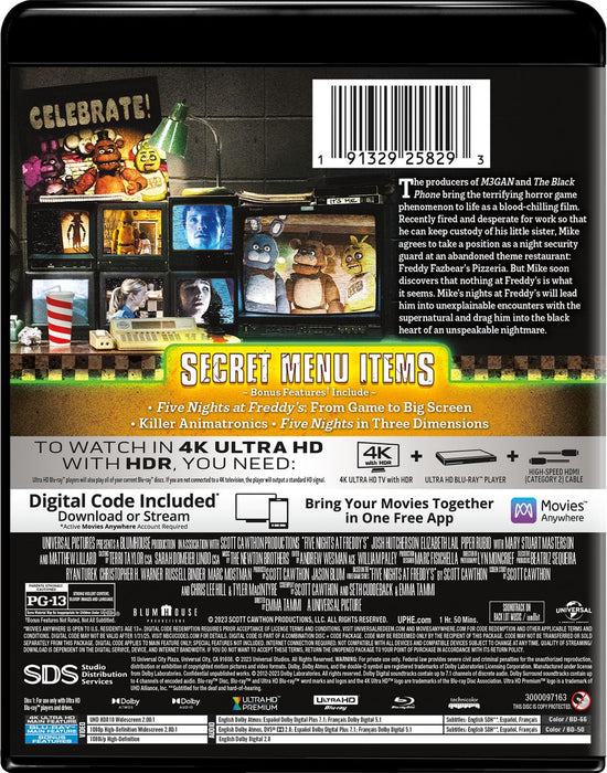Five Nights at Freddy's - Night Shift Edition (4K Ultra HD + Blu-ray + Digital) - for just $23.99! 