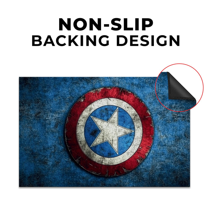 Captain America Shield Decor Rug- 62x40 inches - for just $44.99! 