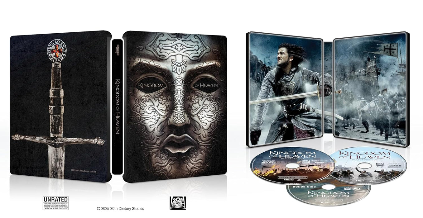 Kingdom Of Heaven - Limited Edition Steelbook (4K Ultra HD + Blu-ray + Digital) - for just $41.99! 