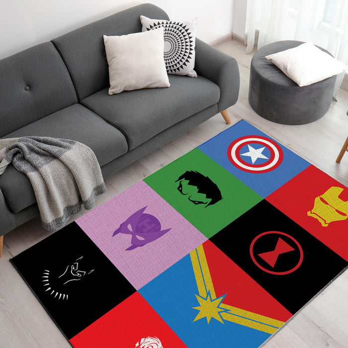 Avengers Masks & Simbols Decor Rug- 62x40 inches - for just $44.99! 