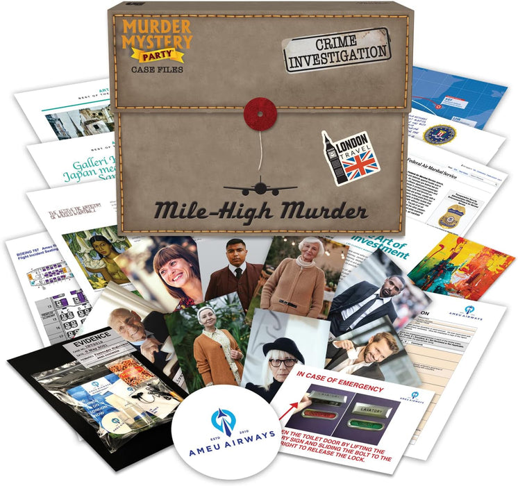 Murder Mystery Party: Case Files - Mile High Murder - for just $25! 