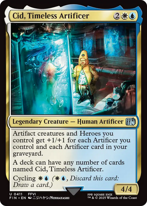 Cid, Timeless Artificer (0411) (FIN-411) - FINAL FANTASY Foil - for just $2.89! 