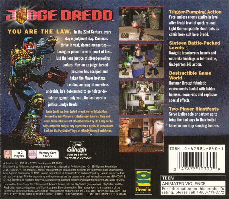 Judge Dredd – PlayStation 1 (PS1) - for just $0! 