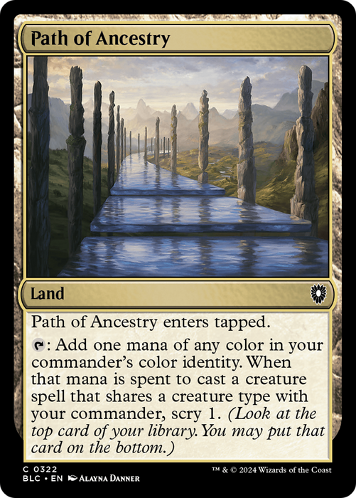 Path of Ancestry (BLC-322) - Bloomburrow Commander - for just $0.09! 