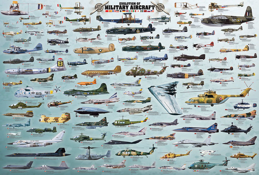 Puzzle: The BIG Puzzle Collection - Evolution of Military Aircraft - for just $34.99! 