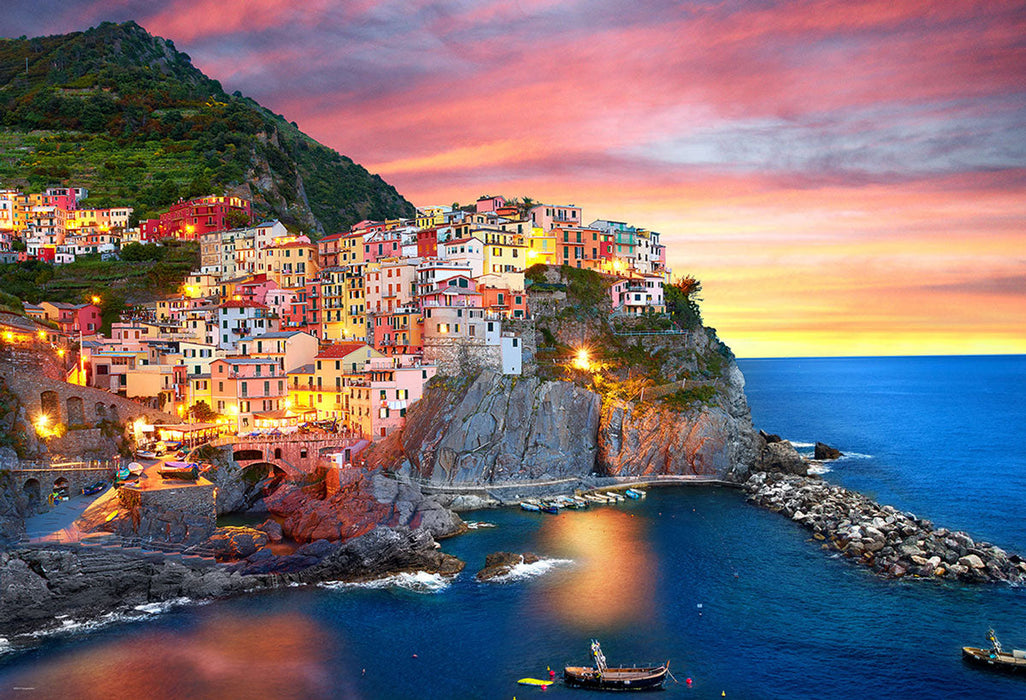 Puzzle: The BIG Puzzle Collection - Manarola at Dusk, Italy - for just $34.99! 