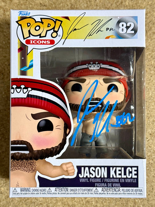 Jason Kelce Signed Funko Pop! (Shirtless) #82 NFL Eagles 2024 With JSA COA - for just $800! 