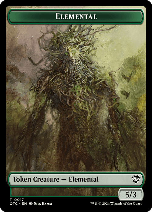 Insect // Elemental (0017) Double-Sided Token [Outlaws of Thunder Junction Commander Tokens] - for just $0.15! 